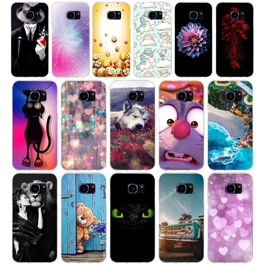 C Per Samsung Galaxy S7 Egde Cover Per Samsung Galaxy S6 Edge Case Per Samsung S7 S6 G920F I9600 Cover Silicon Fundas