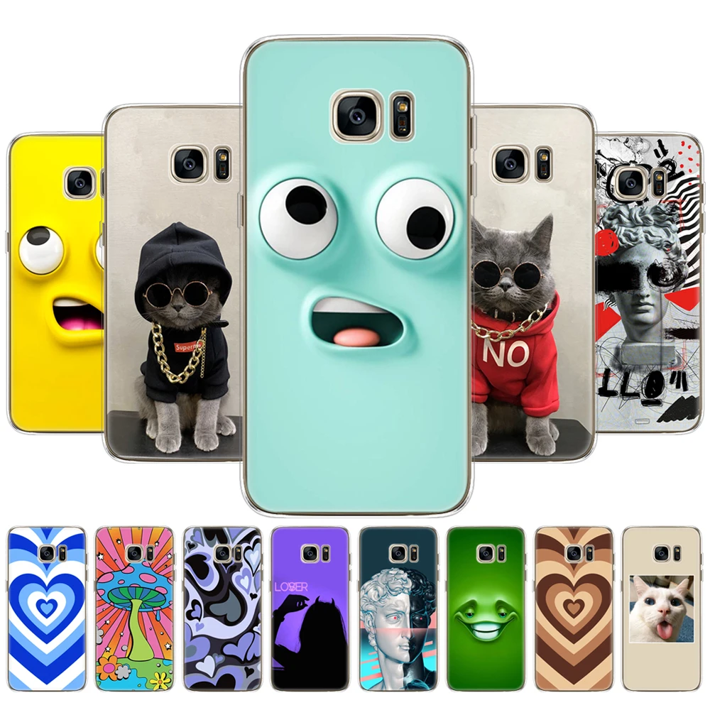 Per Samsung Galaxy S7 Egde Custodia Cover Per Samsung Galaxy S6 Edge Custodia Per Samsung S7 S6 G920F I9600 Cover Silicon Fundas