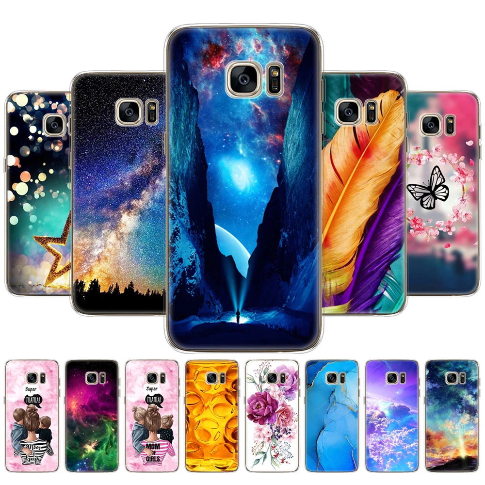 Per Samsung Galaxy S7 Egde Custodia Cover Per Samsung Galaxy S6 Edge Custodia Per Samsung S7 S6 G920F I9600 Cover Silicon Fundas