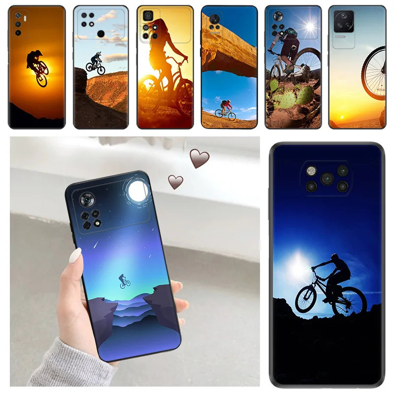 Sunshine Mountain Bike Custodia Morbida In Silicone Per Xiaomi Mi Poco X5 X4 Pro X3 M5 M4 F4 Gt F3 M3 C55 C50 C40 F1 Fundas