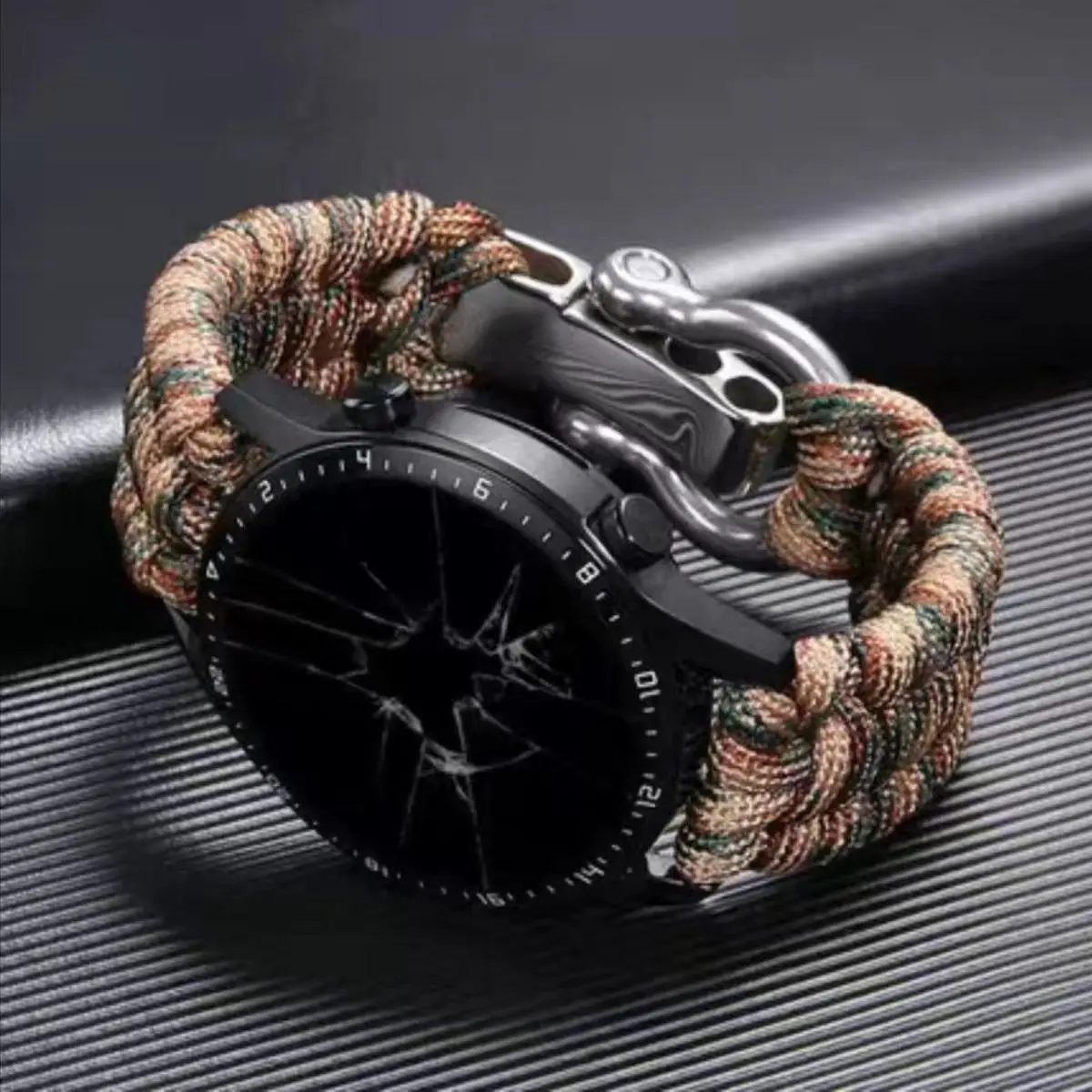 20Mm 22Mm Survival Paracord Watch Band Per Samsung Galaxy Watch 5/4 44Mm/40Mm 5 Pro Bracciale Belt Watch 4 Classic 46Mm/42M Strap