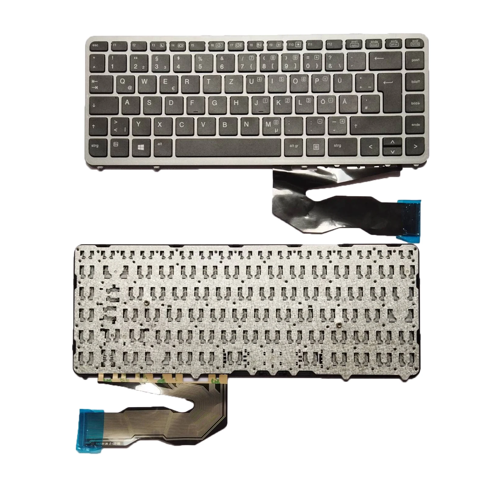 Nuova Tastiera Gr Tedesca Per Hp Elitebook 840 G1 G2 850 G1 G2 740 G1 745 G1 G1 G2 Silver Frame