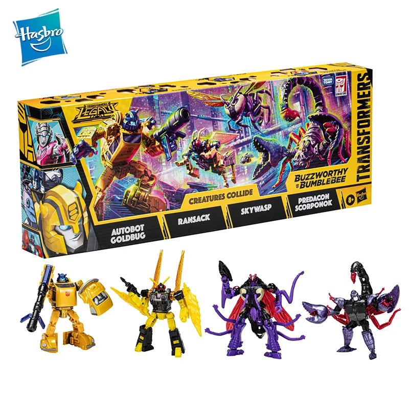 In Magazzino Original Strappo Transformers Legacy Bb Goldbug Ransack Skywarp Scorponok Anime Figure Action Figures Model Toys