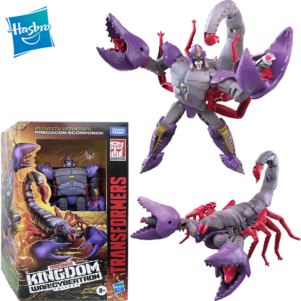 Novità Transformers Generations War For Cybertron: Kingdom Deluxe Wfc-K23 Predacon Scorponok Action Figure Collection Model