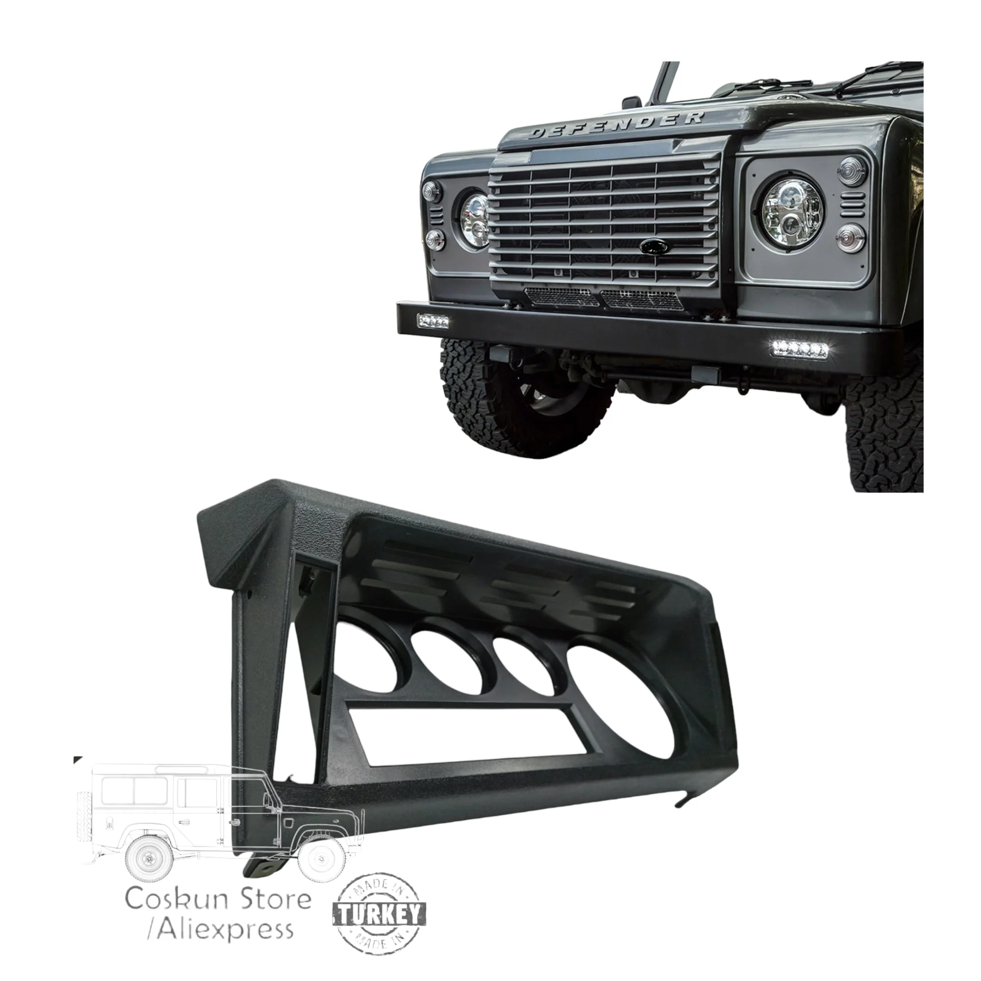 Per Land Rover Defender 110 Defender 130 Defender 90 Gauge Cover Plate Yaf100090 300Tdi Td5 Dopo Il 1999