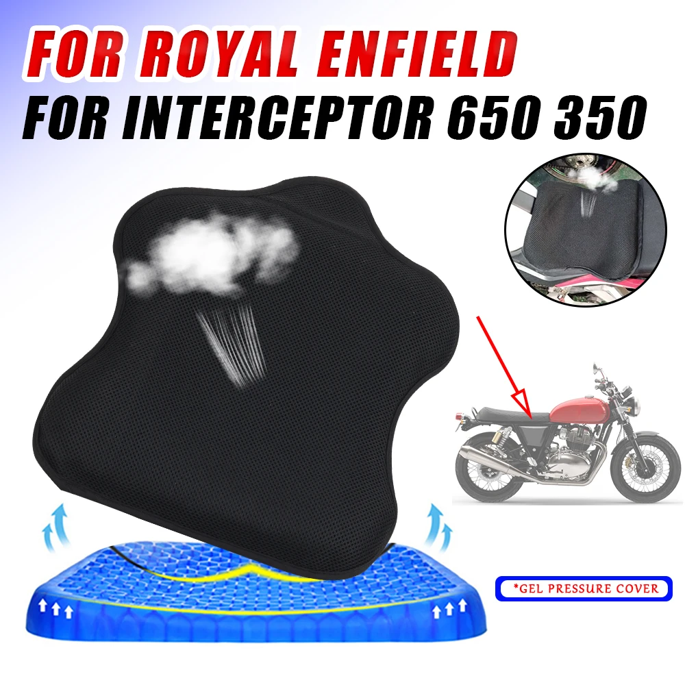 Accessori Moto Per Royal Enfield Interceptor 650 350 Int 350 Gel Seat Gel Pad Fodera Per Cuscino In Gel Parti Di Raffreddamento Traspiranti