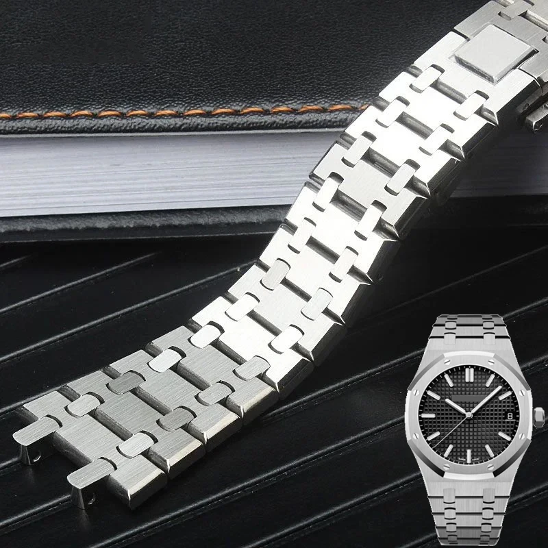 Cinturino In Acciaio Inossidabile Solido Per Audemars Piguet Ap Royal Oak 15400/26331/15500 Bracciale Da Uomo Accessori Cinturino 26Mm