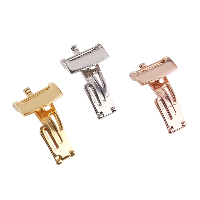 Accessori Per Orologi Adatti Per Ap Royal Oak Cinturino In Gomma Fibbia Pieghevole 18Mm Oro Rosa Argento Oro