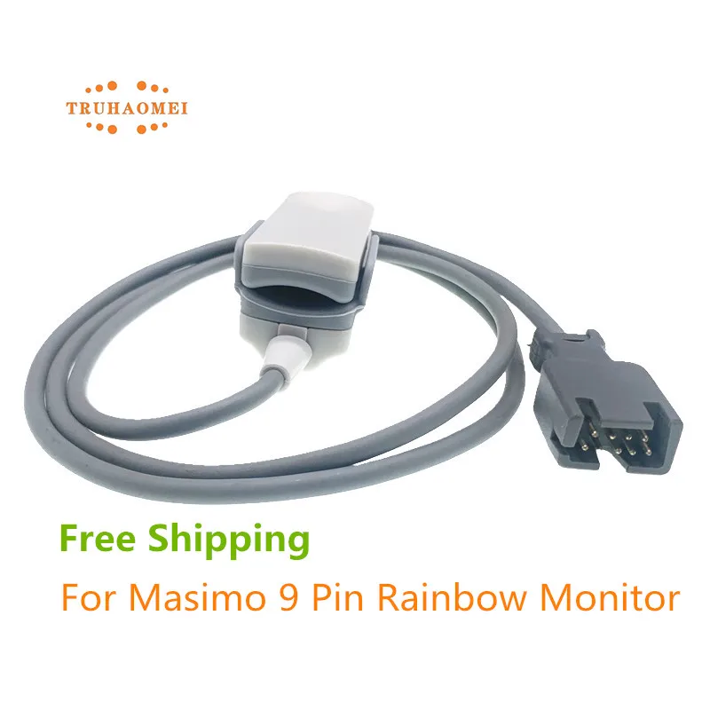 Per Masimo Rainbow Tech Sensore Spo2 Riutilizzabile 9 Pin No Oximax Rad-5 Rad-6 Rad-7 Rad-8 Bambino Adulto Neonato Uso Animale Sensore Sao2