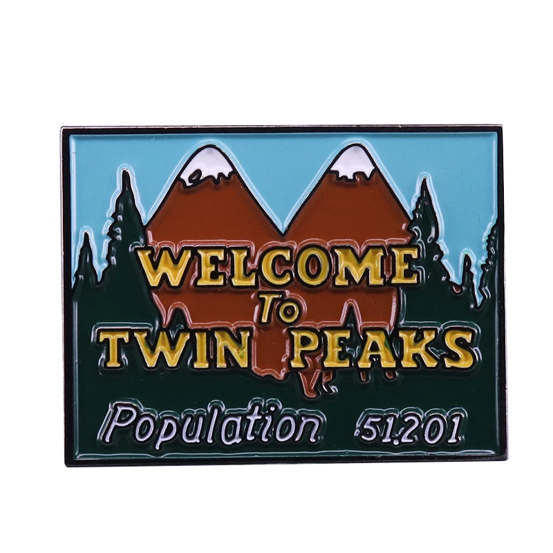 Benvenuti A Twin Peaks Spilla Tv Show Ventole Flair Aggiunta