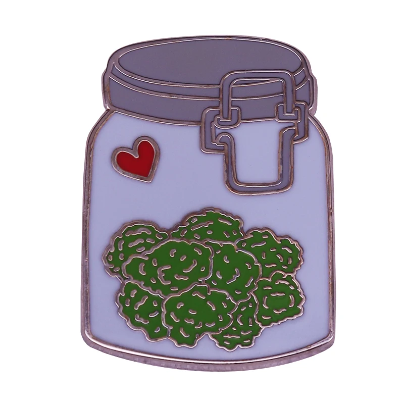 Nug Jar Weed Spilla In Stile Cloisonne Una Spilla Per Barattolo Di Scorta A Mano Unica Perfetta Per Mostrare Ovunque La Tua Collezione Di Stile