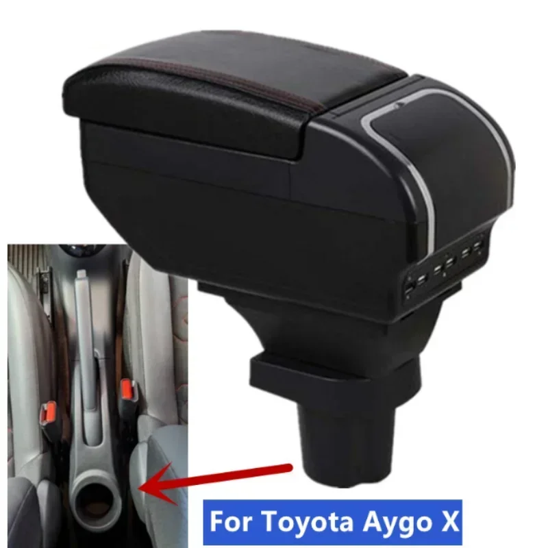 Per Toyota Aygo X Scatola Bracciolo Per Toyota Aygo X Scatola Bracciolo Auto Retrofit Interno Con Posacenere Di Ricarica Usb Accessori Auto