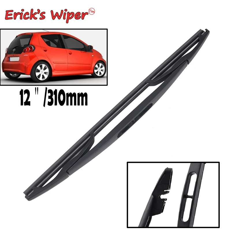 Ener'S Wiper 12 "Spazzola Tergicristallo Posteriore Per Toyota Aygo Ab10 2005 - 2014 Parabrezza Parabrezza Pulito Portellone Finestra Spazzola Antipio