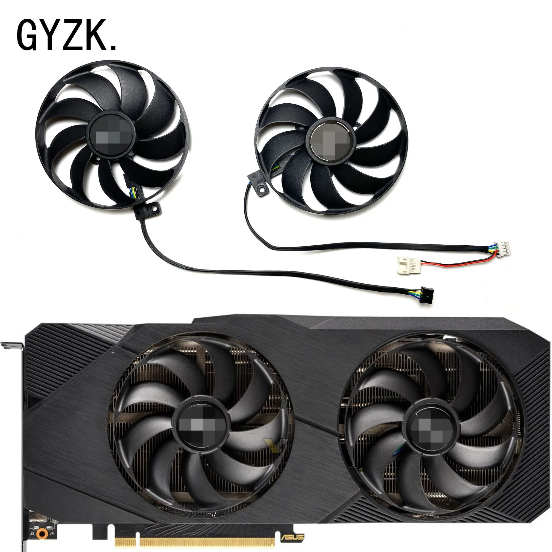 Nuovo Per Asus Geforce Rtx2060S 2070 2070S 2080 2080 Super 8Gb Dual Evo Oc Ventola Di Ricambio Per Scheda Grafica T129215Su