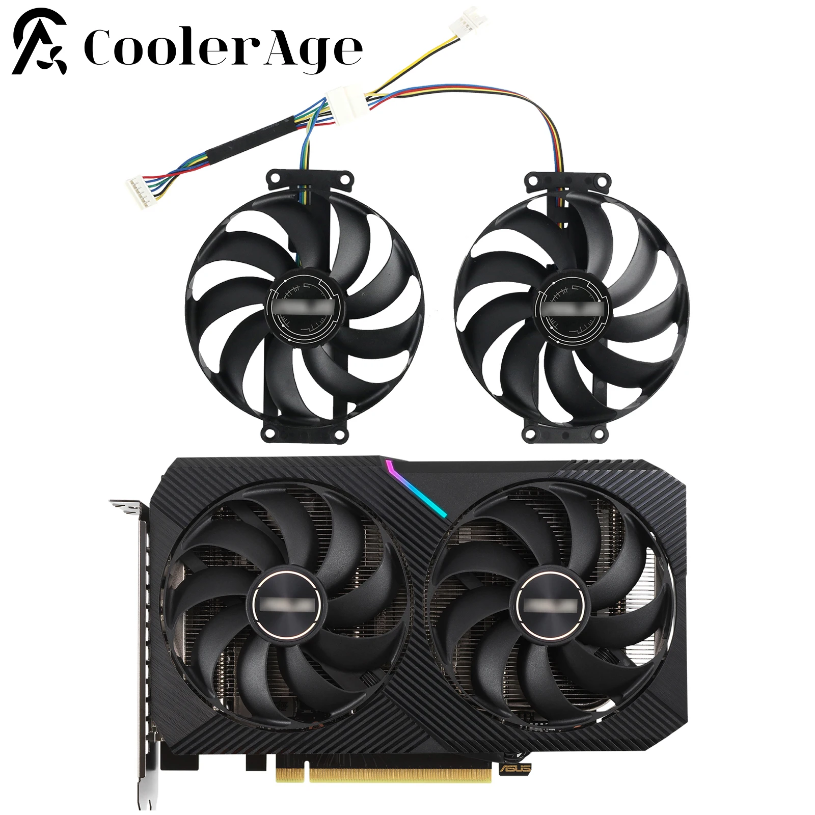 Nuovo Originale Per Asus Geforce Rtx 2060 2070 Dual Mini Oc Gtx 1660 Super 87Mm Fdc10H12S9-C Ventola Di Raffreddamento Della Scheda Grafica