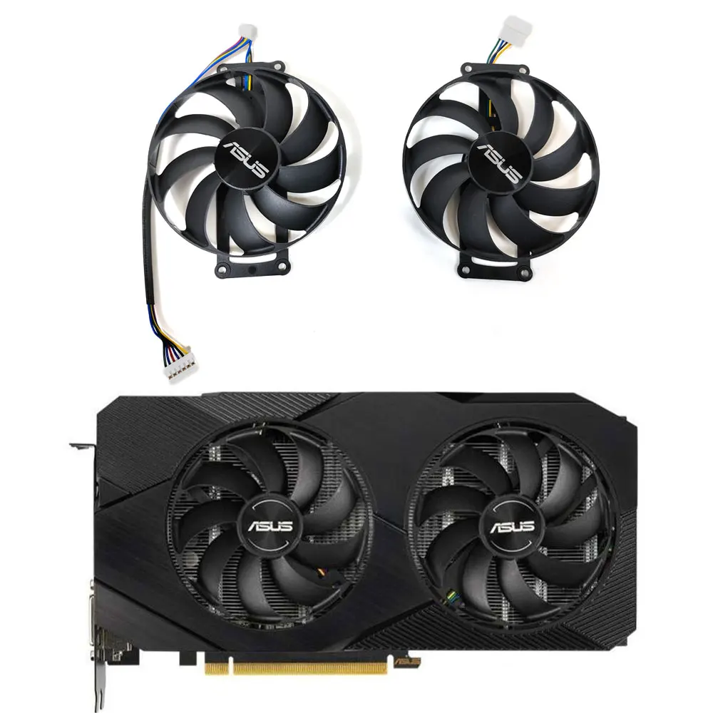 Sostituzione Ventola Scheda Video Per Asus Dual Rtx 2060 2070 Super Evo V2 Oc Edition Gtx 1660 Super 89Mm T129215Bu 6Pin Gpu Fan