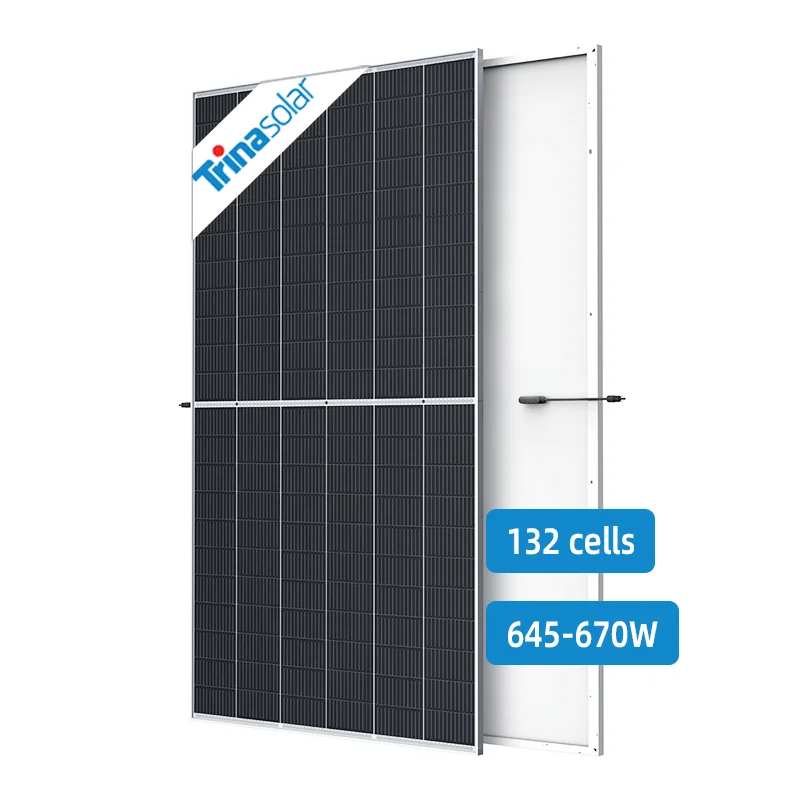 Trina Mono Pv Module Solar Energy Price Pv Home Factory Direct 645W 650W 655W 660W 665W Pannelli Solari In Vendita