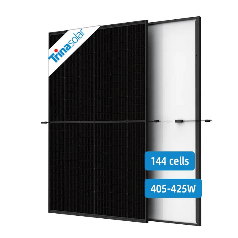 Trina Pannello Solare Mono Modulo Solare A Mezza Cella Tutto Nero Pannello Fotovoltaico 415W 420W 425W 430W Pannello Solare Rotterdam