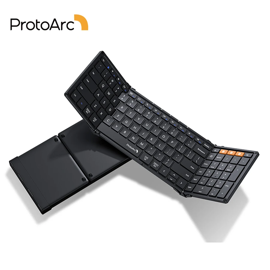 Protoarc Xk01 Tastiera Wireless Bluetooth Mini Tastiere Portatili Pieghevoli Per Smartphone Windows Ios Android Tablet Pc
