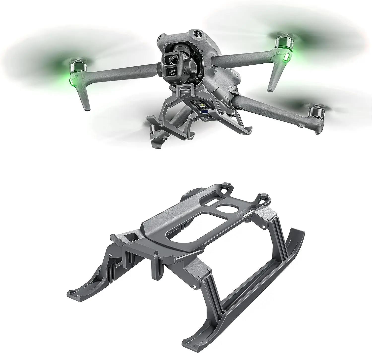 Carrello Di Atterraggio Uav Per Dji Air Kit Esteso Pieghevole A 3 Gambe Per Dji Air 3 Fly More Combo Accessori Per Droni