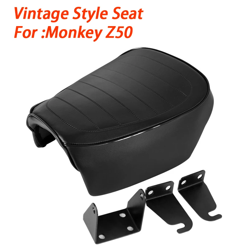 Sedile Moto Per Honda Mini Monkey Z50 50Cc 50 Z50J Black Fat Seat Z50J Bike