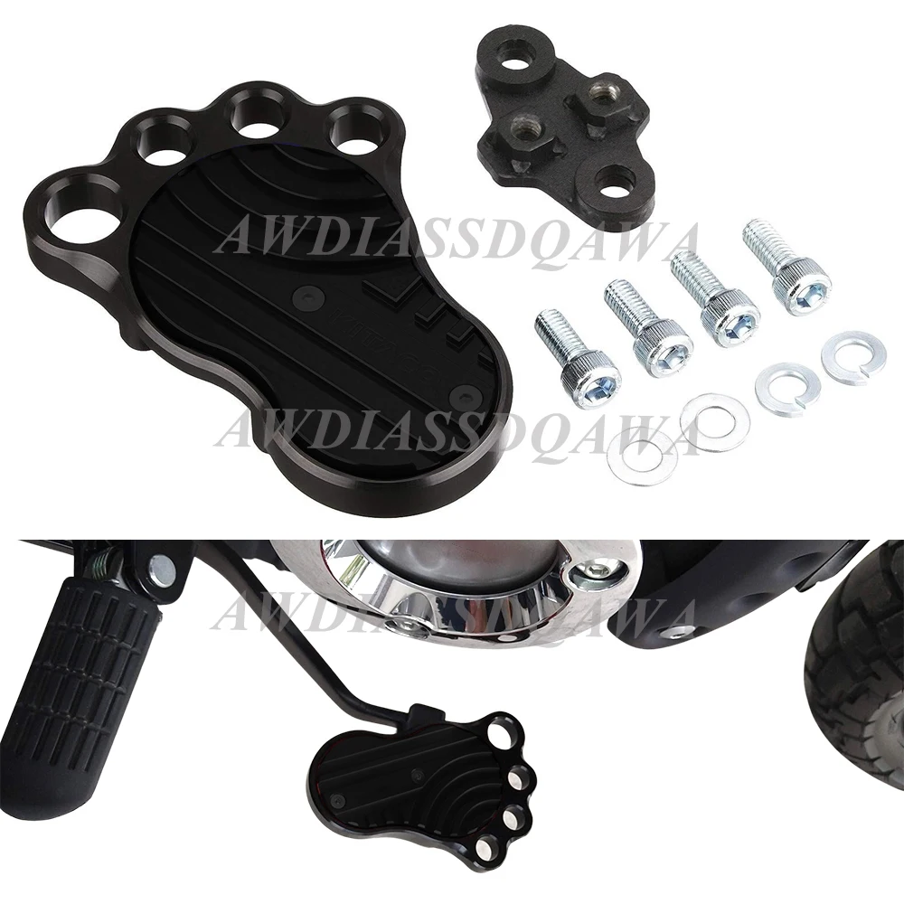 Per Honda Monkey 125 Super Cub C125 Hunter Cub Ct125 Grom Dax 125 Pedale Del Freno Big Foot Bolt-On Tipo Finitura Anodizzata Lavorata