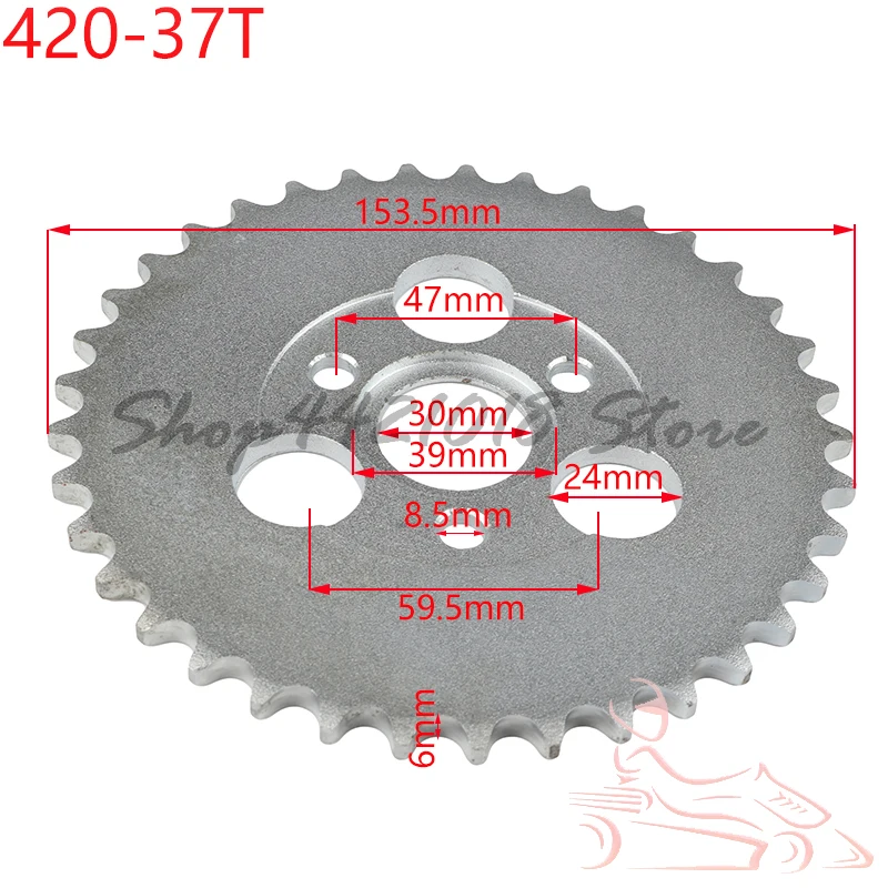 420 Chain 37T 37 Tooth Rear Sprocket For Honda Z50A Z50 Z50R Monkey Bike