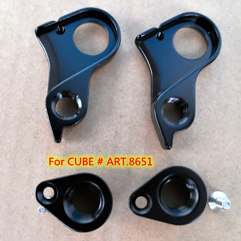 2Set Gancio Deragliatore Posteriore Per Bicicletta Per Cube # Art.8651 Elite Reaction Hybrid Stereo Ex Access Axial Sl Two15 Agree Mech Dropout