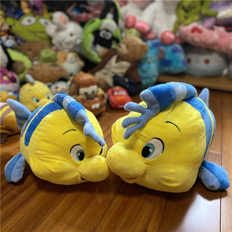 Cartoni Animati Disney 30Cm La Sirenetta Flounder Peluche Bambola Ragazzo Bambola Per Regalo Di Compleanno