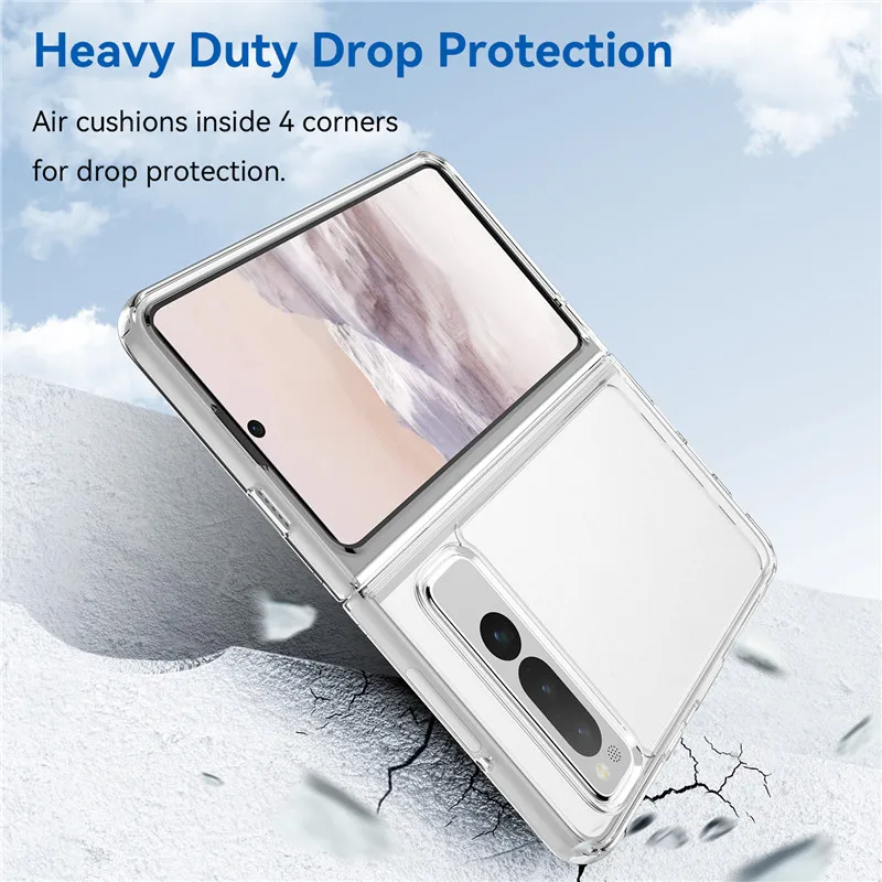 Per Google Pixel Fold Case Google Pixel Fold Cover Tpu Border Acrilico Backplane Custodie Protettive Per Telefono Per Google Pixel Fold