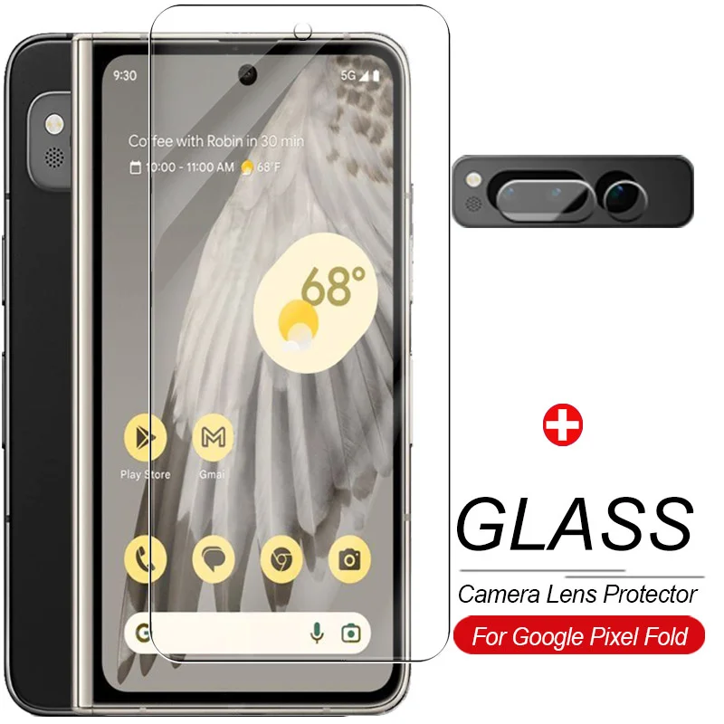 Protezione Dello Schermo Dell'Obiettivo Della Fotocamera Vetro Per Google Pixel Fold Armor Pellicola Di Vetro Temperato Di Sicurezza Goole Pixel Fold 