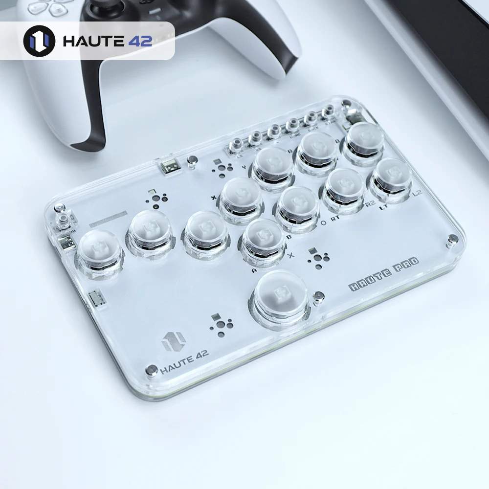 Haute42 Arcade Joystick Hitbox Controller Street Fight Sticks Per Pc /Ps3/ Ps4 /Switch Mini Hitbox Fighting Game Tastiera Arcade