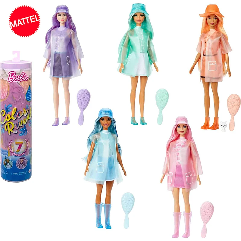 Original Mattel Barbie Color Reveal Innovation Doll Sunshine Sprinkles Sorpresa Accessori Cloud Print Toys For Girls Children