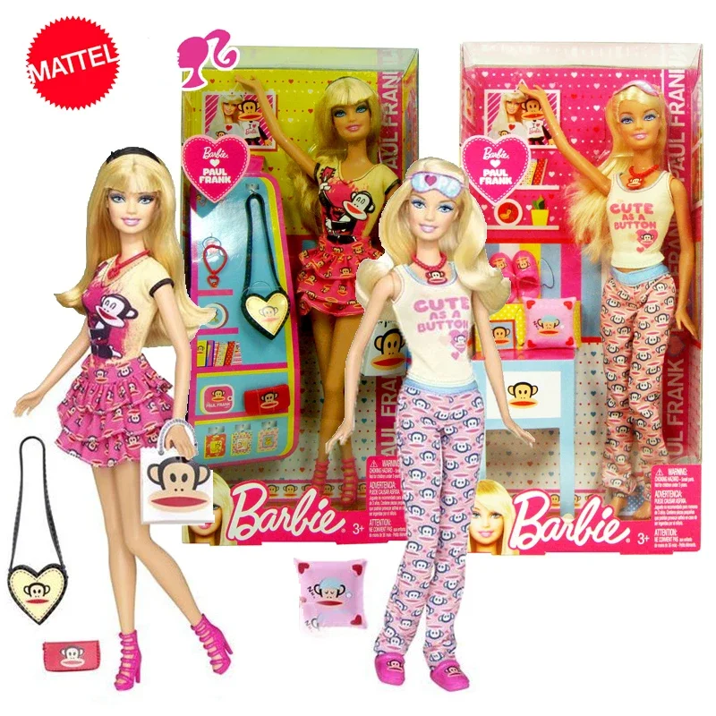 Original Mattel Barbie Dream Series Doll Love Paul Frank Love Dentista Prom Princess Toys For Girls Educational Props Collection