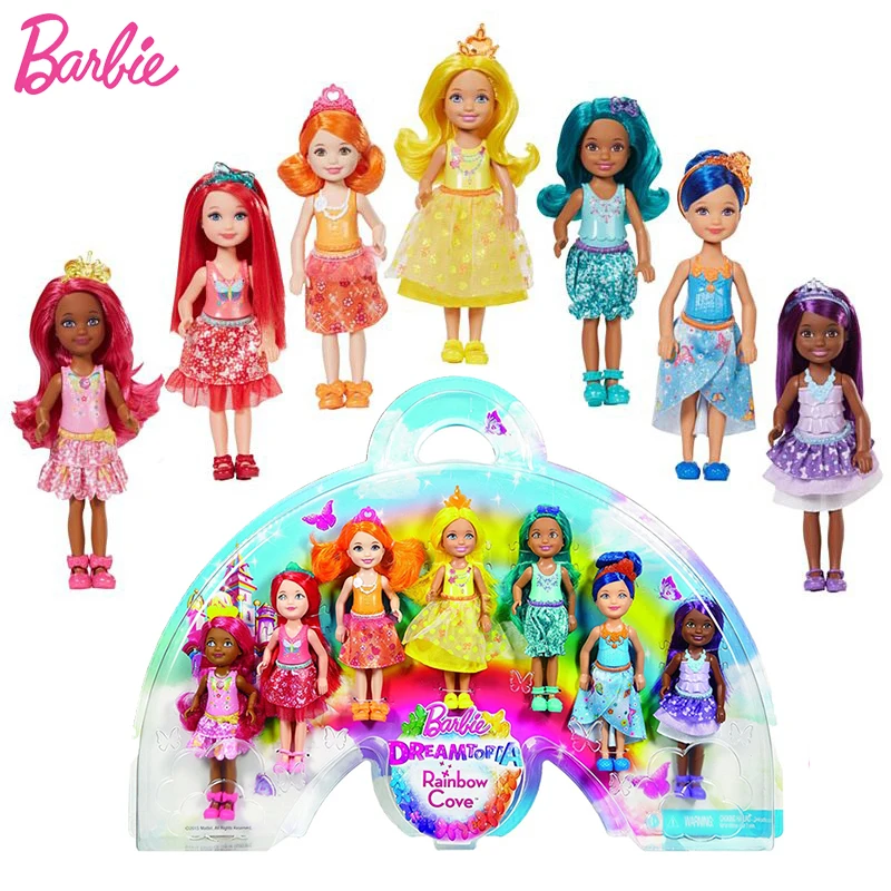 Originale Barbie Dreamtopia Rainbow Cove Doll Mini World Barbie Dolls Per Ragazze Compleanno Moda Giocattolo Per Ragazza Brinquedo Juguetes