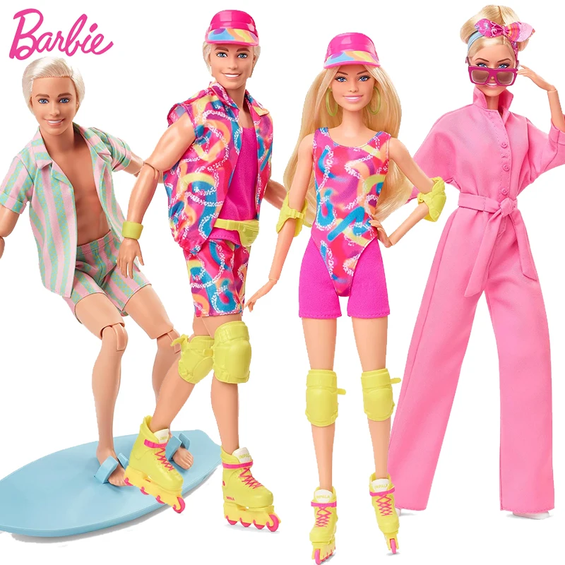 Originale Barbie The Movie Dolls Perfect Day Ken Skating Tavola Da Surf Outfit Pink Power Tuta Accessori Giocattoli Per Ragazze Set Regalo