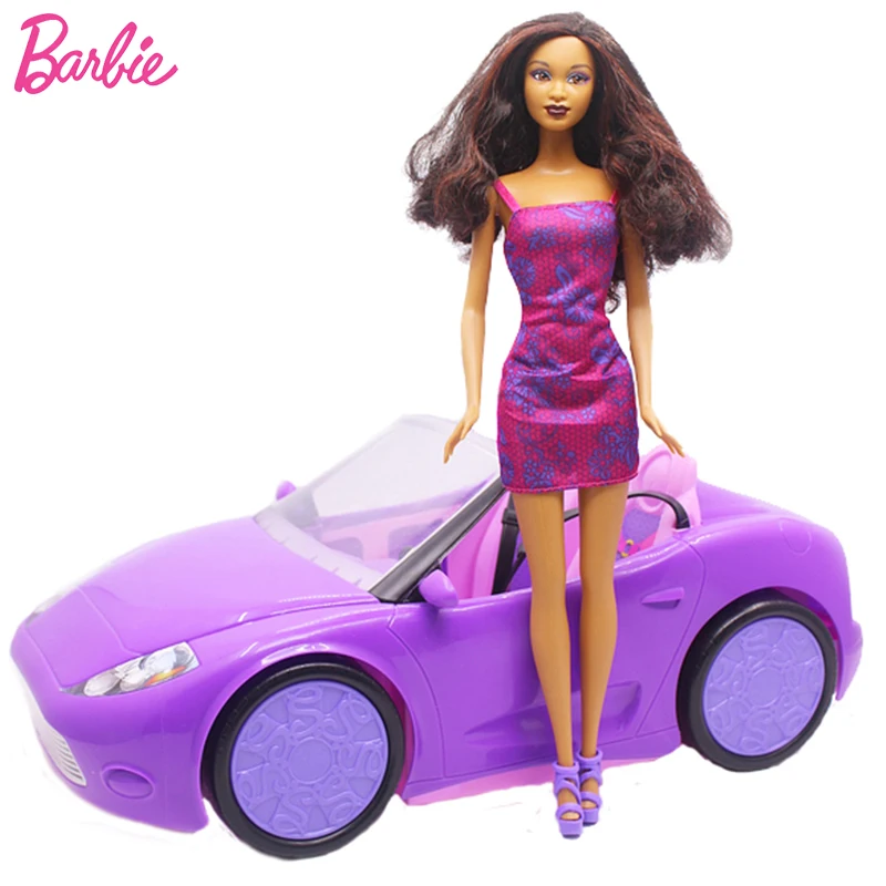 Genuino Barbie Shiny Sports Car Set Baby Doll Giocattoli Modello Cool Jeep Roadster Set Barbie Dolls Giocattoli Per Ragazze Bjd Juguetes Bgt19
