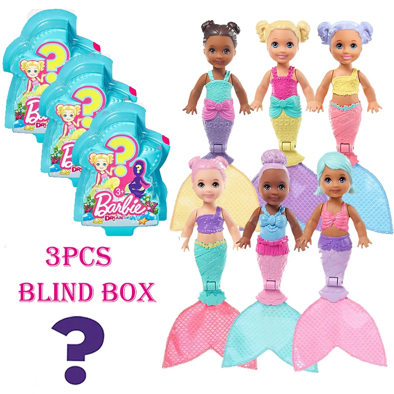 3 Pezzi Barbie Dreamtopia Mermaid Princess Originale Barbie Doll Mini Giocattoli Per Ragazze Bambole Carine Regalo Gioca Set Juguete