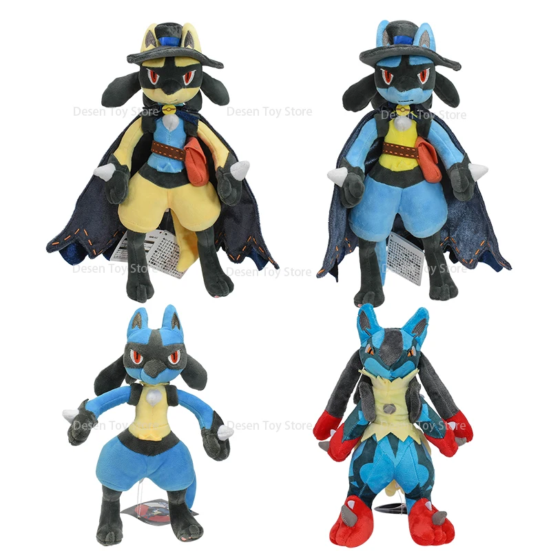 Anime Pokemon Peluche Lucario Lucido Lucario Halloween Natale Mega Lucario Cartone Animato Farcito Peluche Giocattoli Regali Per I Bambini
