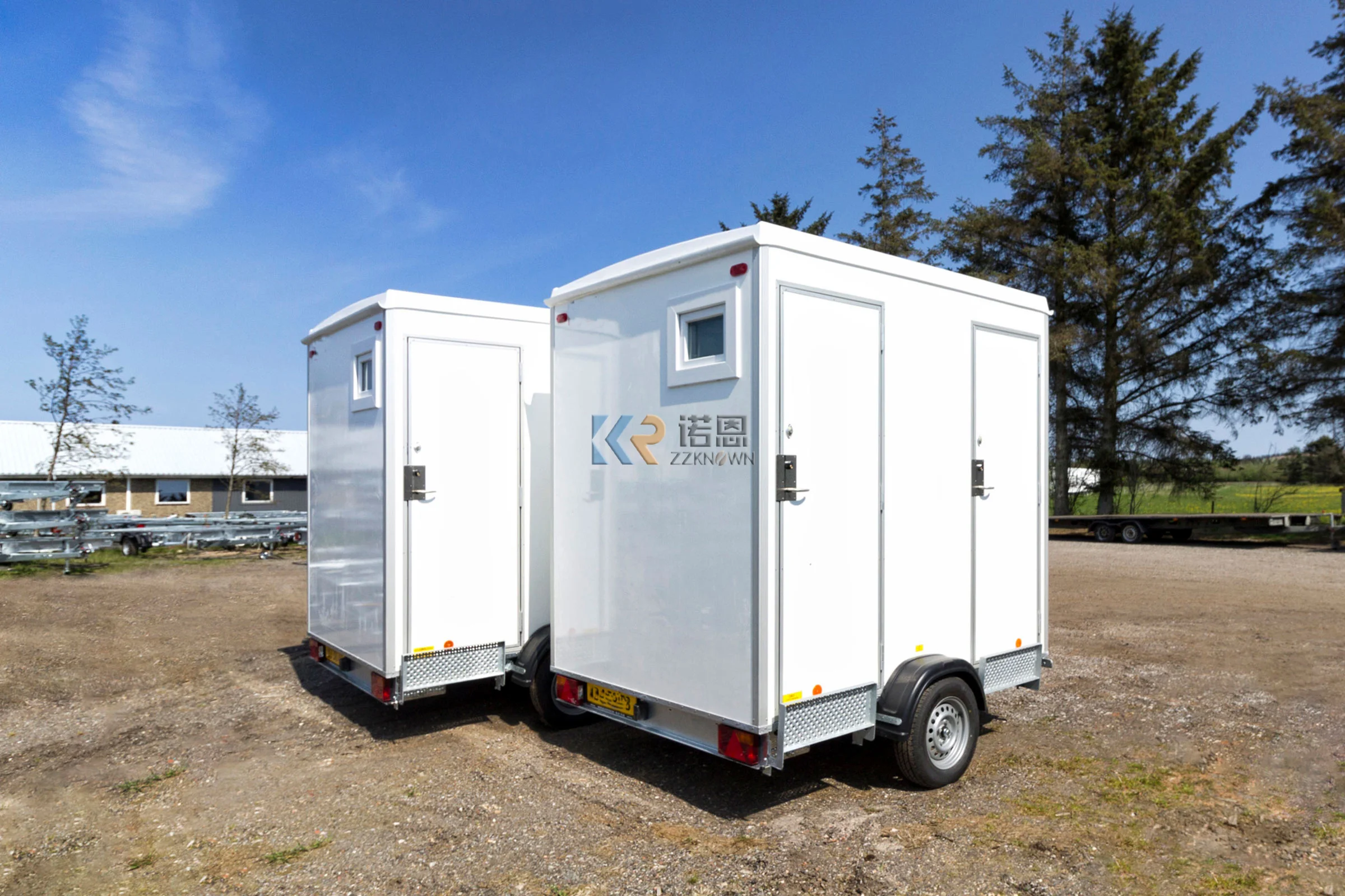 Outdoor Caravan Doccia Acciaio Moderno Toilette Mobile Bagno Wc Vip Wc Rimorchio Portatile Di Lusso Bagno Porta Vasino