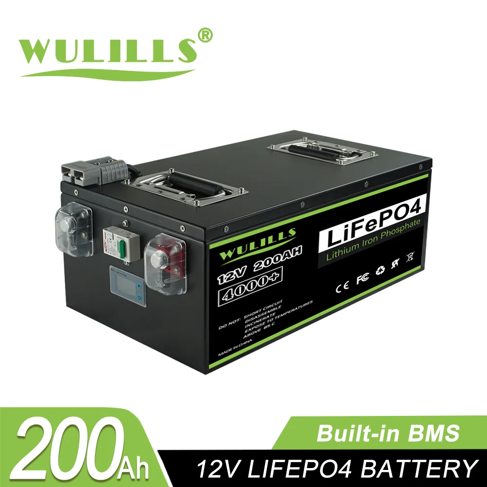 Nuovo 12V 200Ah 280Ah 400Ah 24V 100Ah 200Ah 48V 120Ah Lifepo4 Batteria Integrata Bms Per L'Accumulo Di Energia Domestica Solare Perfetto Senza Tasse