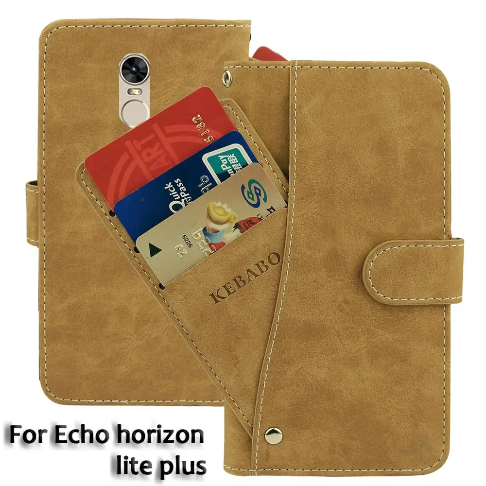 Portafoglio Vintage In Pelle Echo Horizon Lite Plus Custodia Da 5.7 "Flip Luxury Card Slot Cover Magnet Stand Borse Protettive Per Telefono