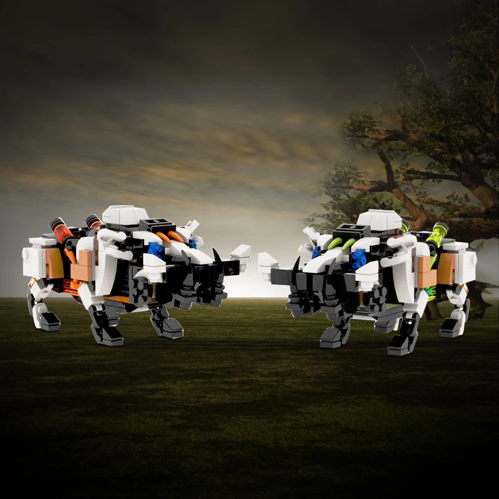 Gobricks Moc Fire And Acid Bristlebacks Model Bricks Da Horizon Blocks Osded West Set Giocattoli Per Regalo Per Bambini