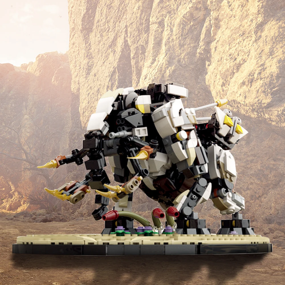 Horizon Warded West Tremalusk Con Stand Building Blocks Gioco Action Figures Meccanico Monster Bricks Regali Giocattolo Per Bambini