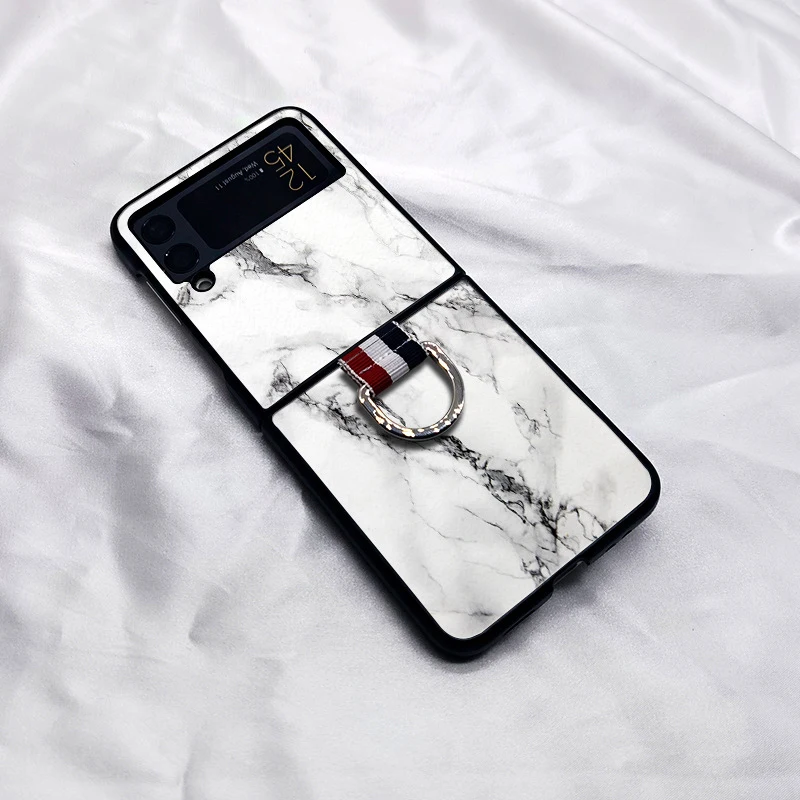 Custodia Funda Per Samsung Galaxy Z Flip4 Z Flip3 Petroglyph Lion Ring Clasp Custodia Protettiva Antiurto Per Cellulare Zflip4