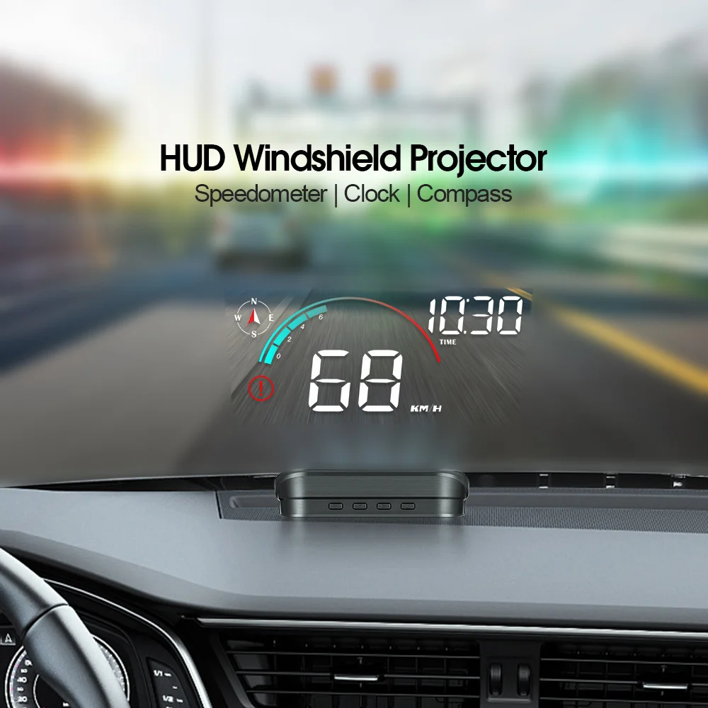 Contachilometri Moto Tachimetro Digitale Per Auto Contachilometri Gps Hud Head Up Display Gps Tachimetro Gadget Per Auto Sul Parabrezza Proiezione Mis