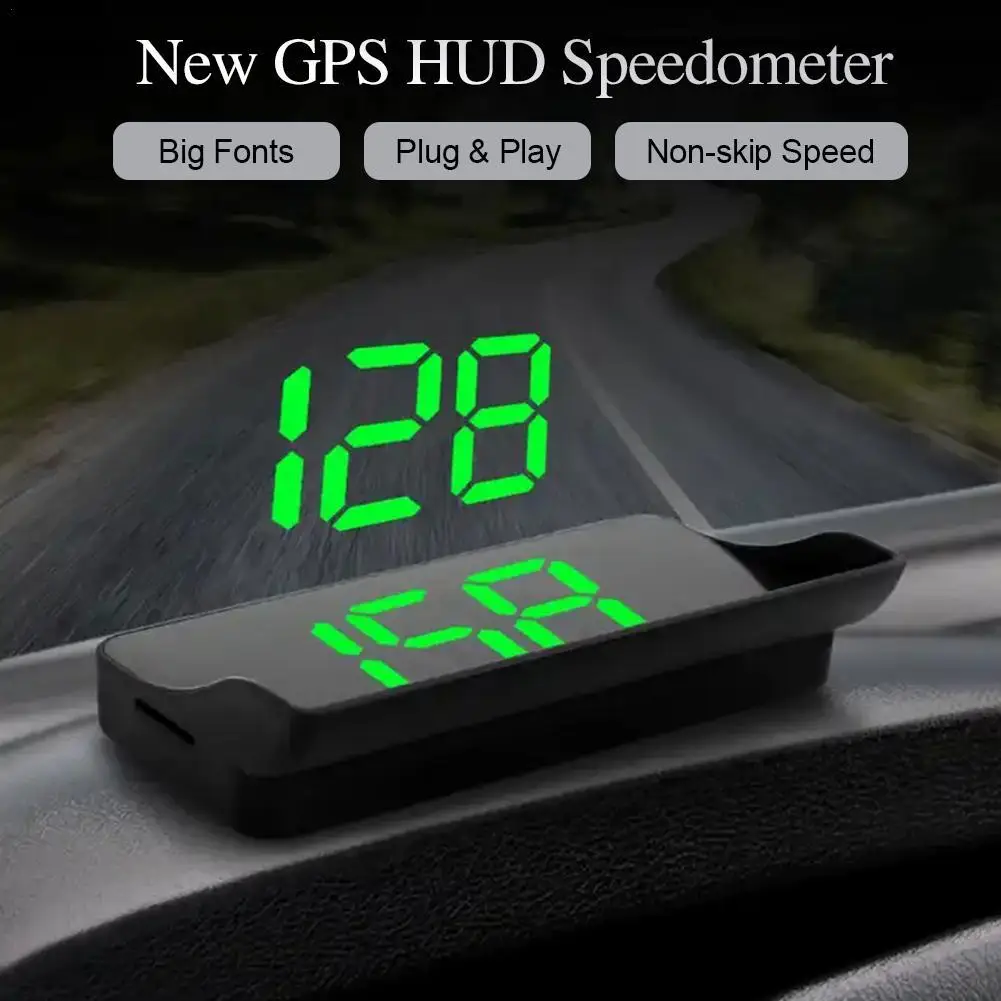 2024 Kmh/Mph Car Head Up Display Hud Parabrezza Proiettore Sistema Gps Per Tutte Le Auto Tachimetro Accessori Elettronici Per Auto