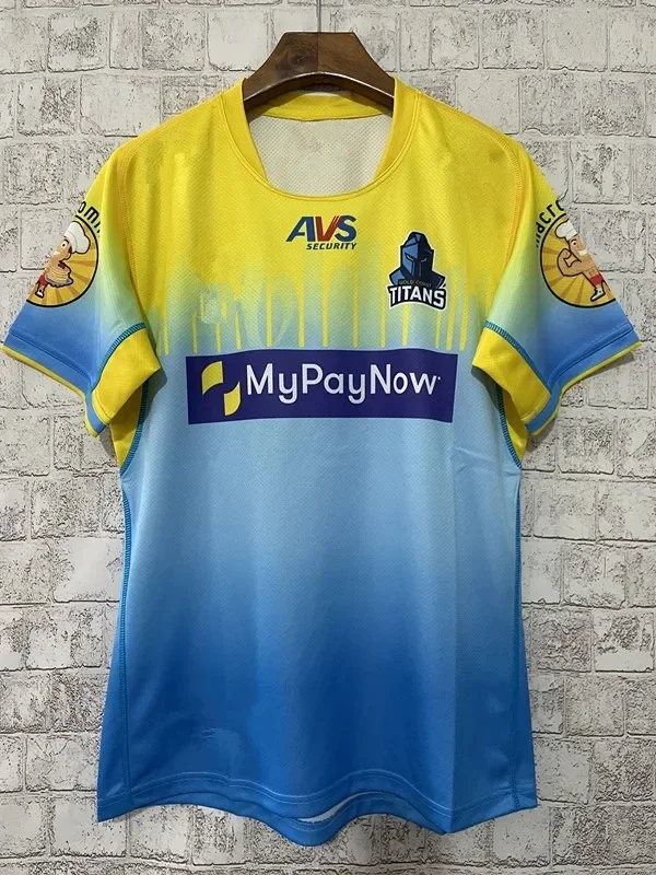 2023 Gold Coast Titans Home Jersey 2023/24 Old Coast Titans Home Rugby Training Jersey Shorts Taglia S---5Xl