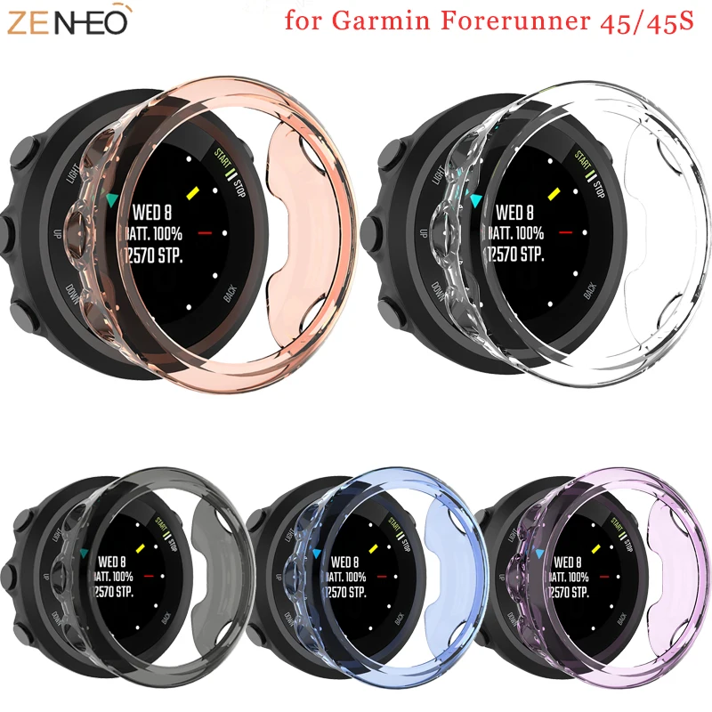 Per Garmin Forerunner 45 45S Tpu Caso Della Protezione Accessori Di Ricambio Per Garmin Forerunner 45 45S Protettiva Morbida Di Borsette