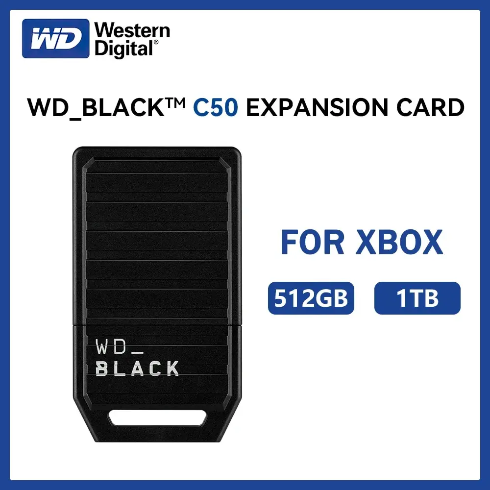 Western Digital Wd Black C50 1Tb 512Gb Memoria Della Scheda Di Espansione Per Xbox Series X | S Quick Riprendi Western Digital Solid State Drive